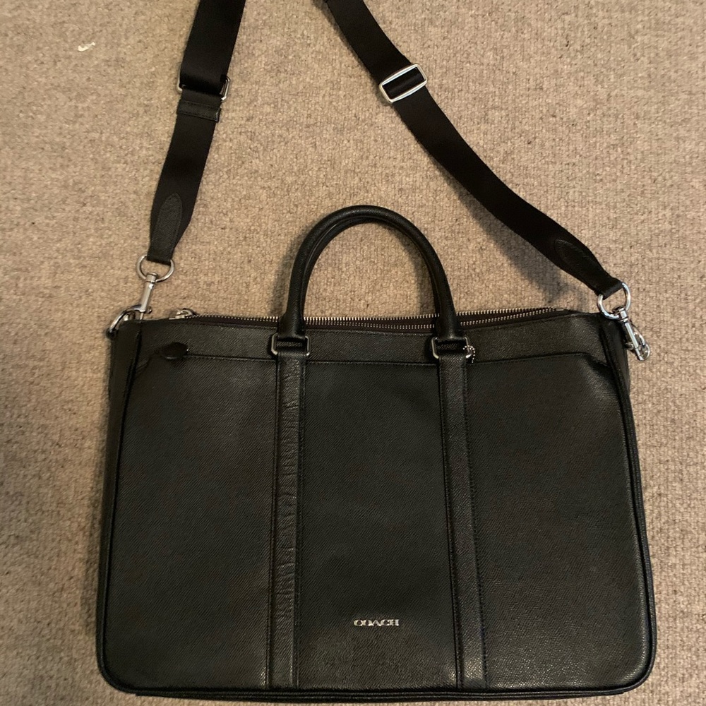 Coach leather briefcase